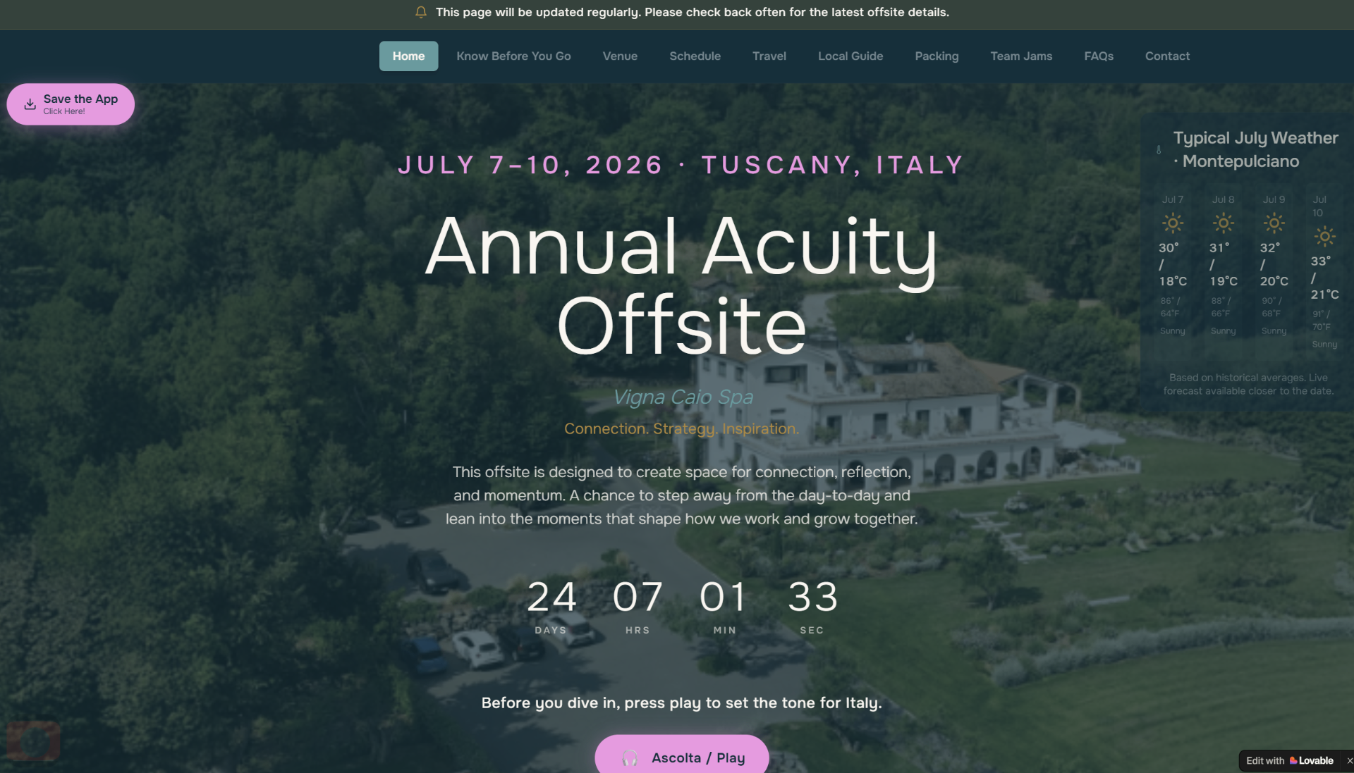 Italy Offsite Hub - case study visual
